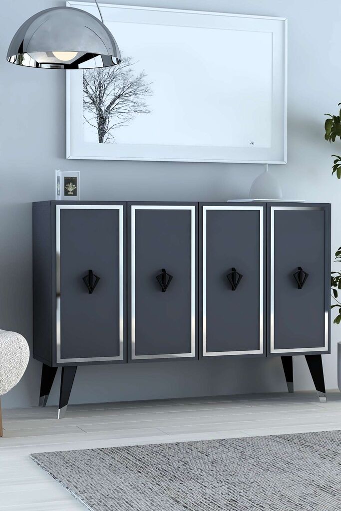 Hanah Home Console 8178KM-32, 120x80x29,6 см, Антрацит