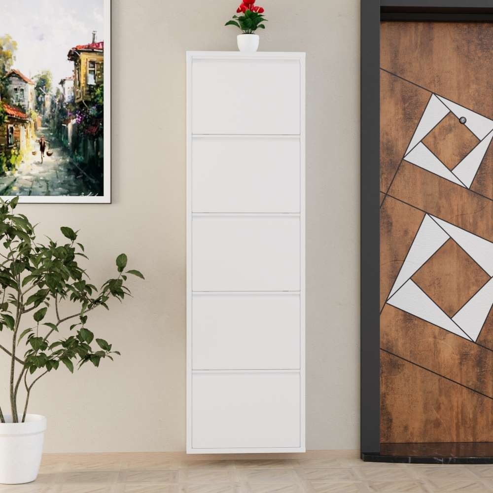 Полица за чевли Hanah Home, 50x169x15 см, бела