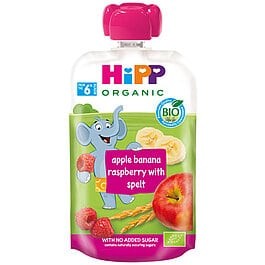 HIPP Смути кутија 8534 јаболка, банана, малина, спелта 100г. x 6