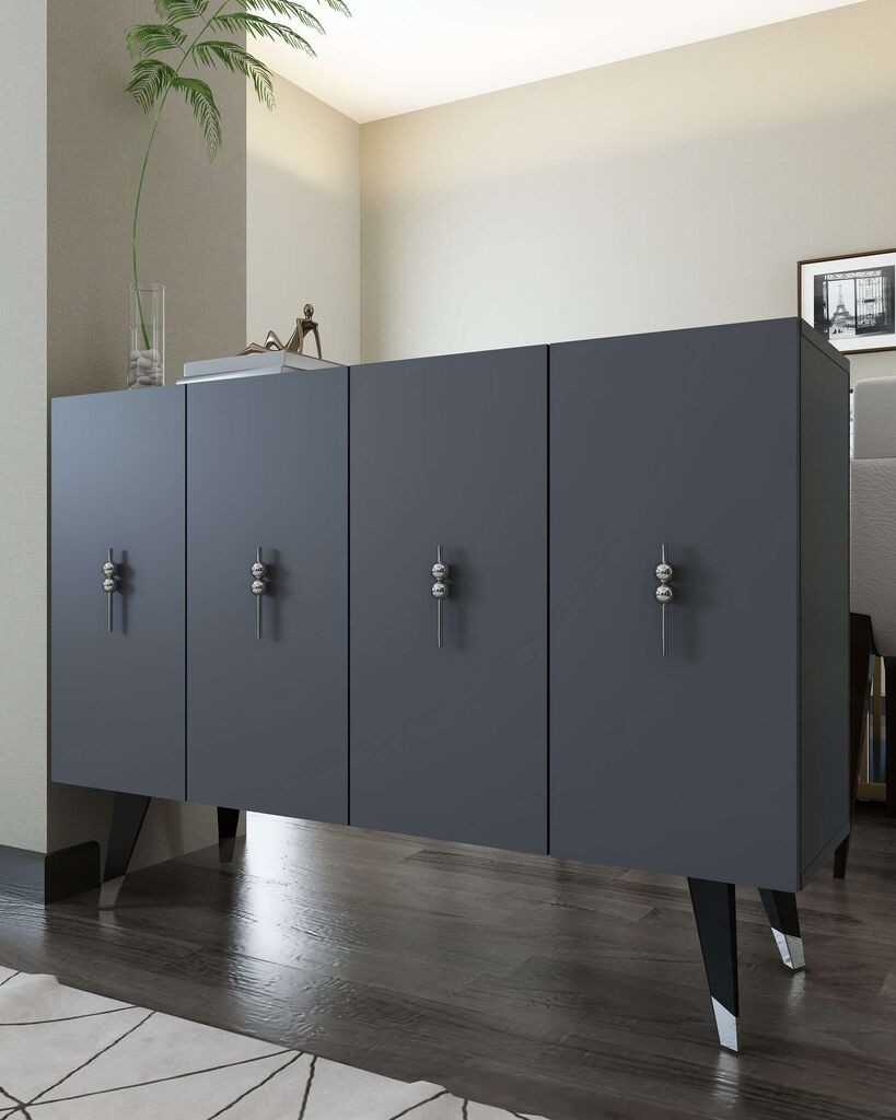 Hanah Home Console 8167KM-32, 120x80x29,6 см, Антрацит