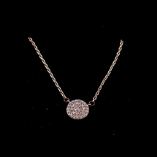 BG OFFICE Накит, Ланче, Круг, 351-5, Розева златна