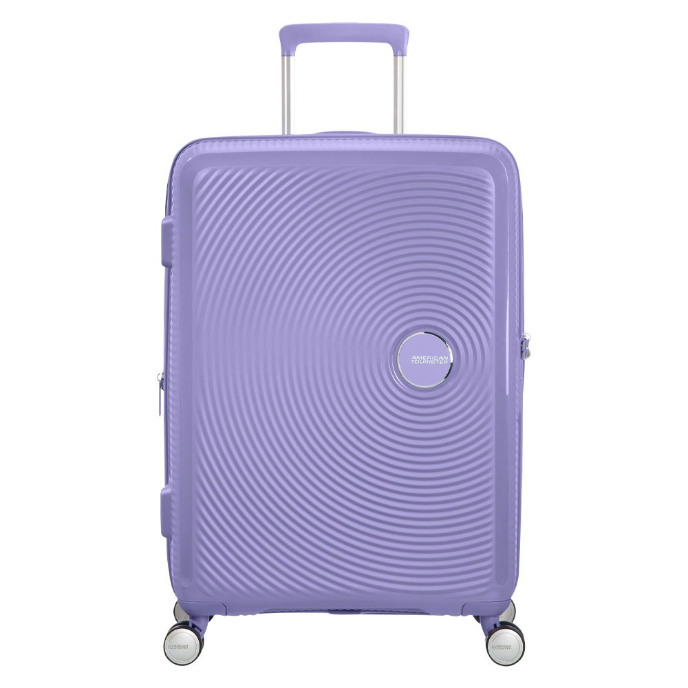 AMERICAN TOURISTER Куфер, 4 Тркала, Тврда, Soundbox, 88473/1491, Виолетова
