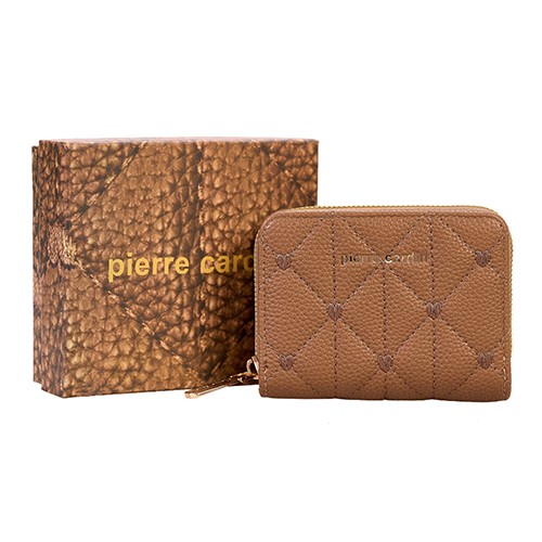 PIERRE CARDIN Паричник, Женски, Еко кожа, 8811 miss07, 11*9,5*4цм, Кафеава