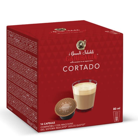 GARIBALDI КАФЕ Капсули Garibaldi Cortado 1/16 Kompatibilni Na Dolce Gusto