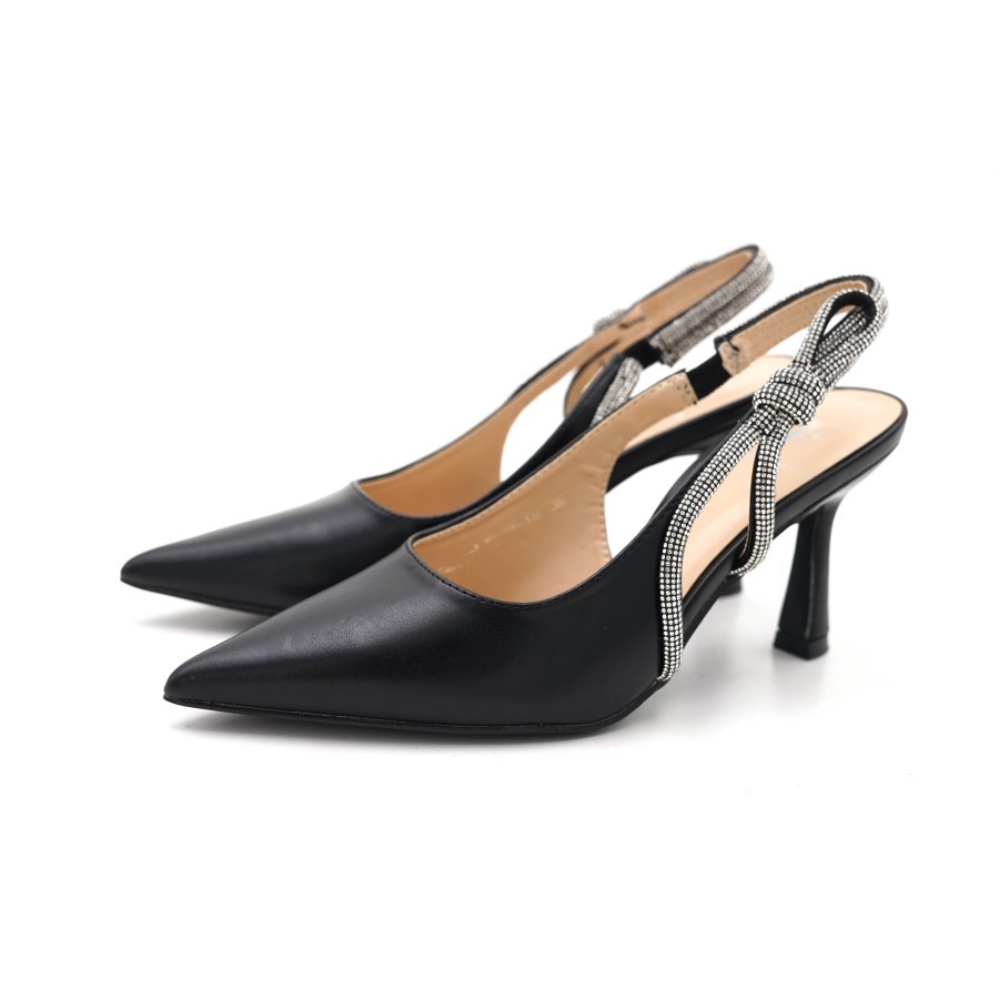 F Женски сандали црни