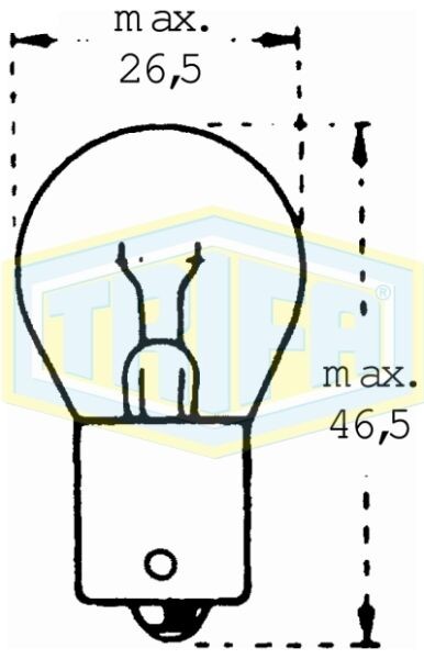Trifa Сијалица 12V R15W BA15s 00351