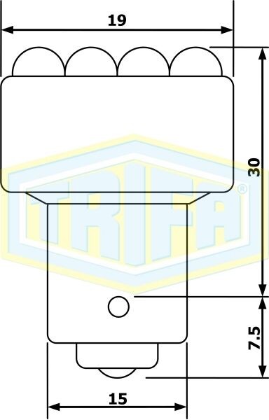 Trifa Сијалица 12V 40mA BA15s LED бела 203804