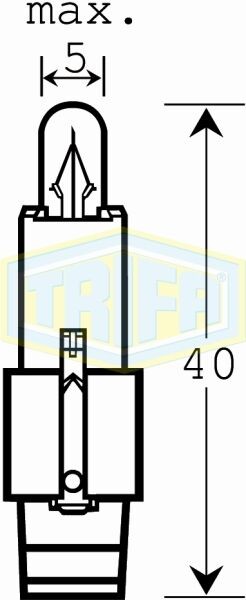 Trifa Сијалица 12V 1,2W BG8.5 202736
