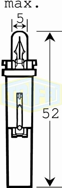 Trifa Сијалица 12V 1,2W BG8.5 202737