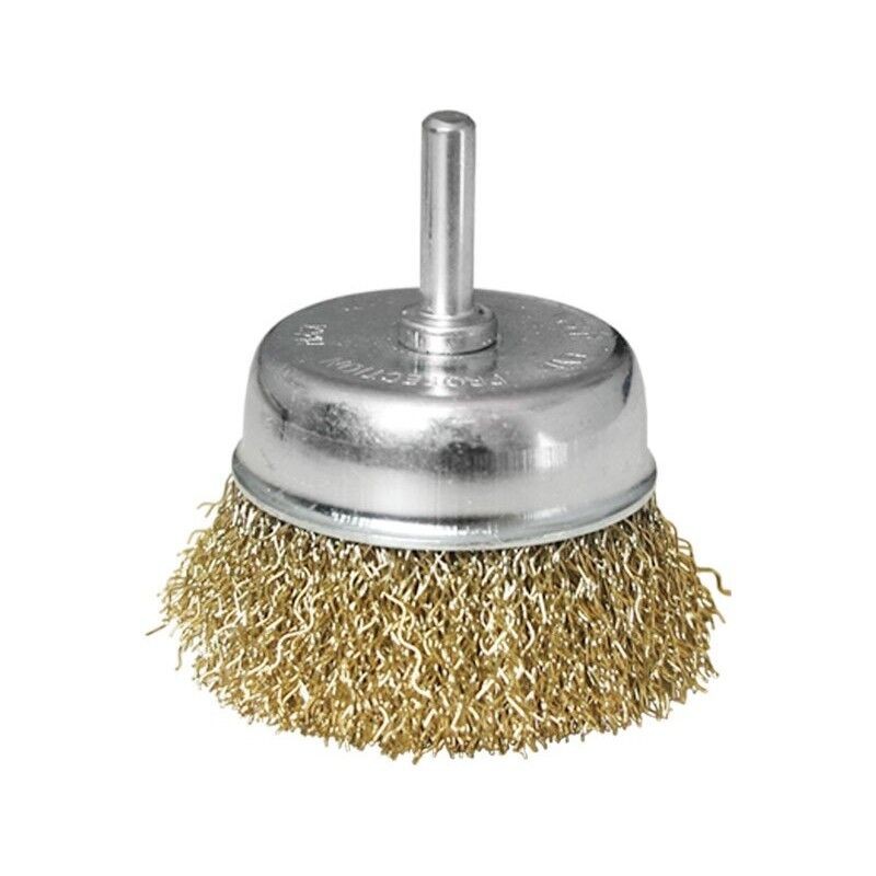 Alfa Electric Кружна жичана четка Ф63мм, виткана жица S 0.3мм, носач 6мм Extol Craft  BRUSH-63-0.3-6