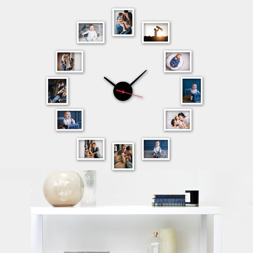 Wallity dzиден часовник BCS02, 50x50 см, шарен