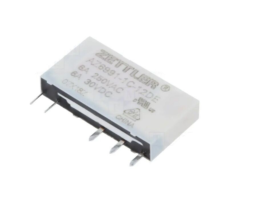 Alfa Electric Реле 12V DC 1x6A SPDT 5 пина AZ6991-1C-12DE  AZ6991-1C-12DE