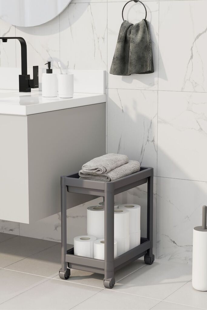 Полица за складирање Aberto Design TKRLKKT-2K-2, 23x36x40 см, сива