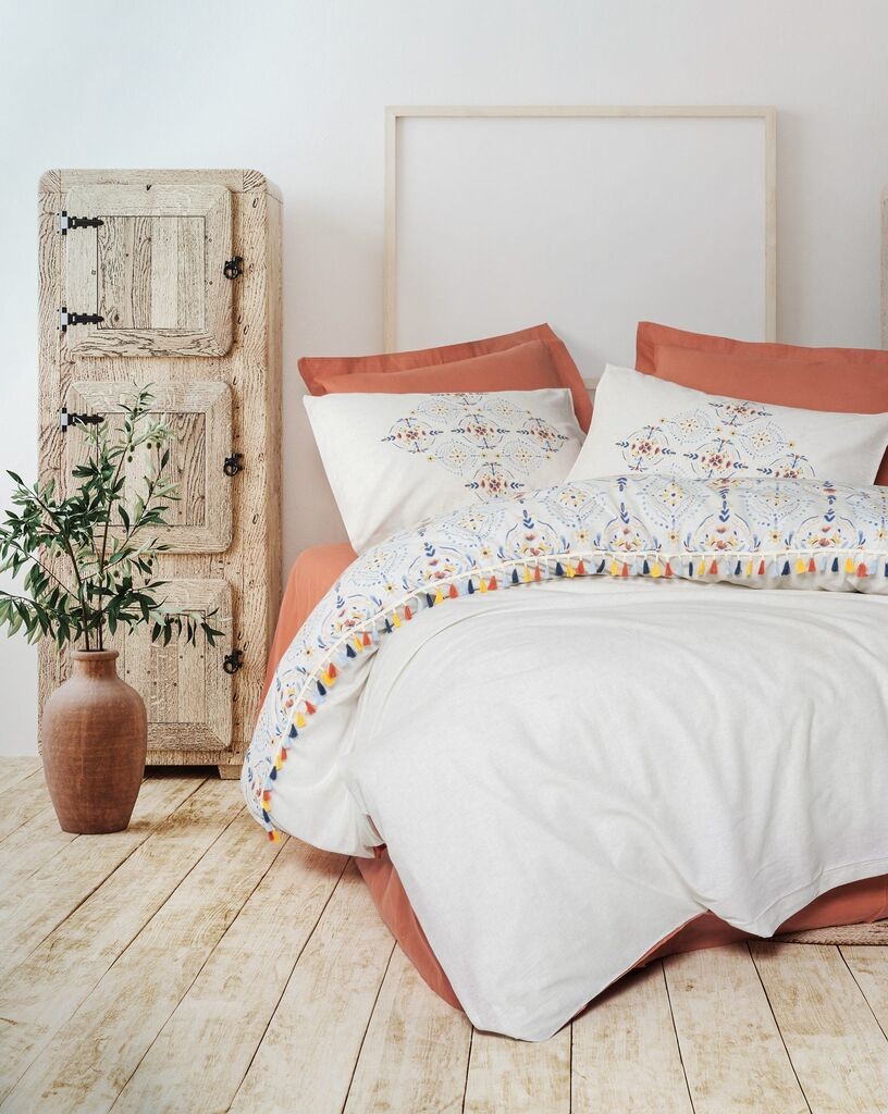 Комплет постелнина L'essentiel Maison Milis, 200x220 cm, Теракота