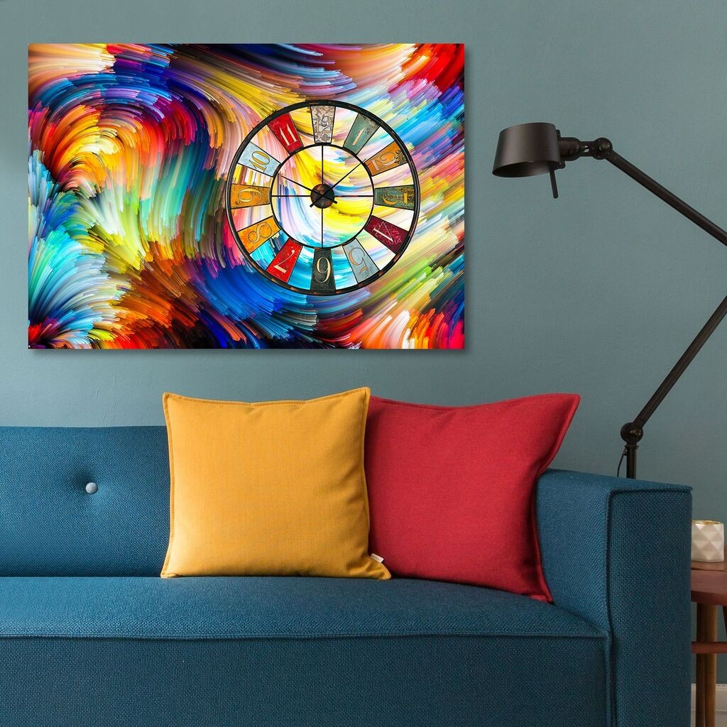 Wallity dzиден часовник ST262592861, 50x70 см, шарен