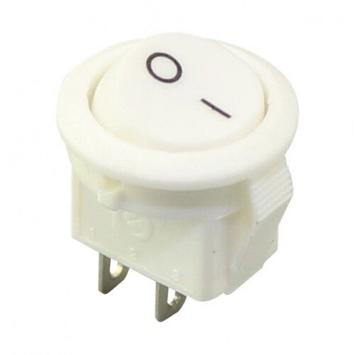 Alfa Electric Прекинувач 0-1, 3A, 2 кон. бел, 220V  PR-83