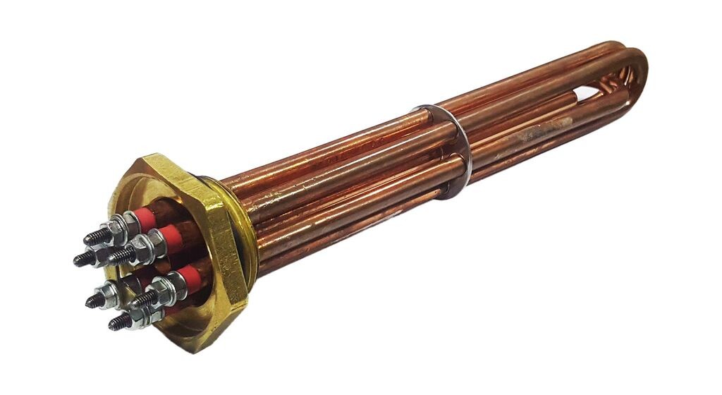 Alfa Electric Електричен грејач за котел 5/4" 3x2000W, L=250мм, со сонда  HEATER-3x2000W-250