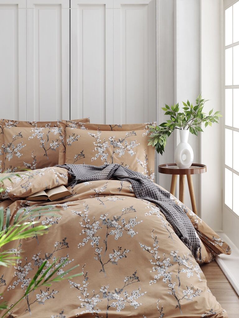 Комплет постелнина L'essentiel Maison од цикорија, портокал