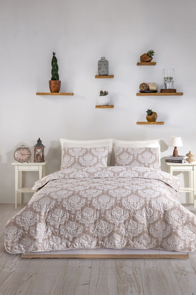 Комплет постелнина L'essentiel Maison Пост, 200x220 cm, кафеава