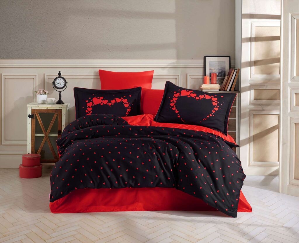 Комплет постелнина L'essentiel Maison Amore, 240x260 cm, црна