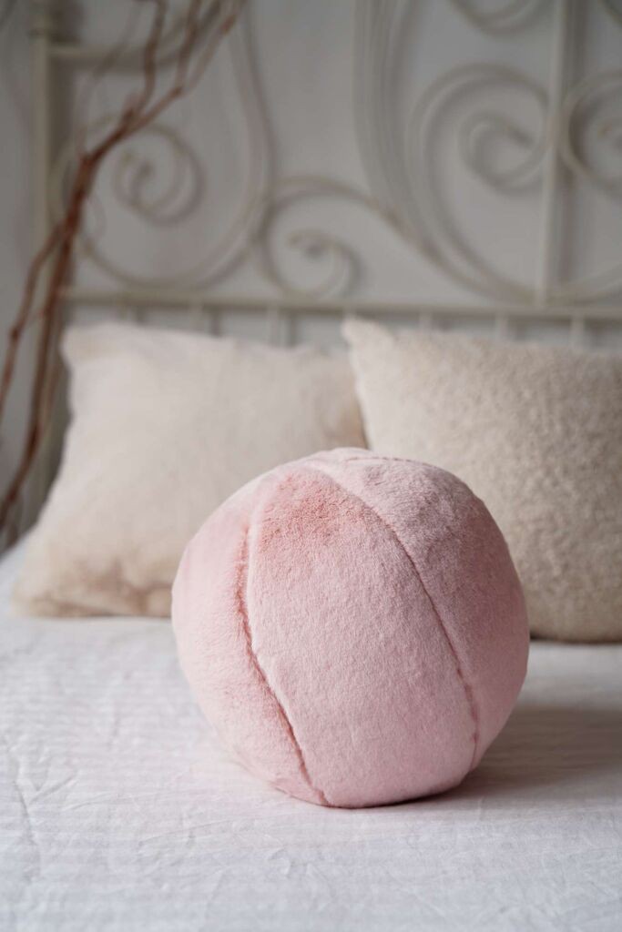 Аберто Дизајн Декоративна перница Пелус Топ, 25x25x25 см, светло розова