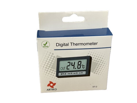 Artiko Топломер in-out со часовник, -50°C до +70°C  ST-2