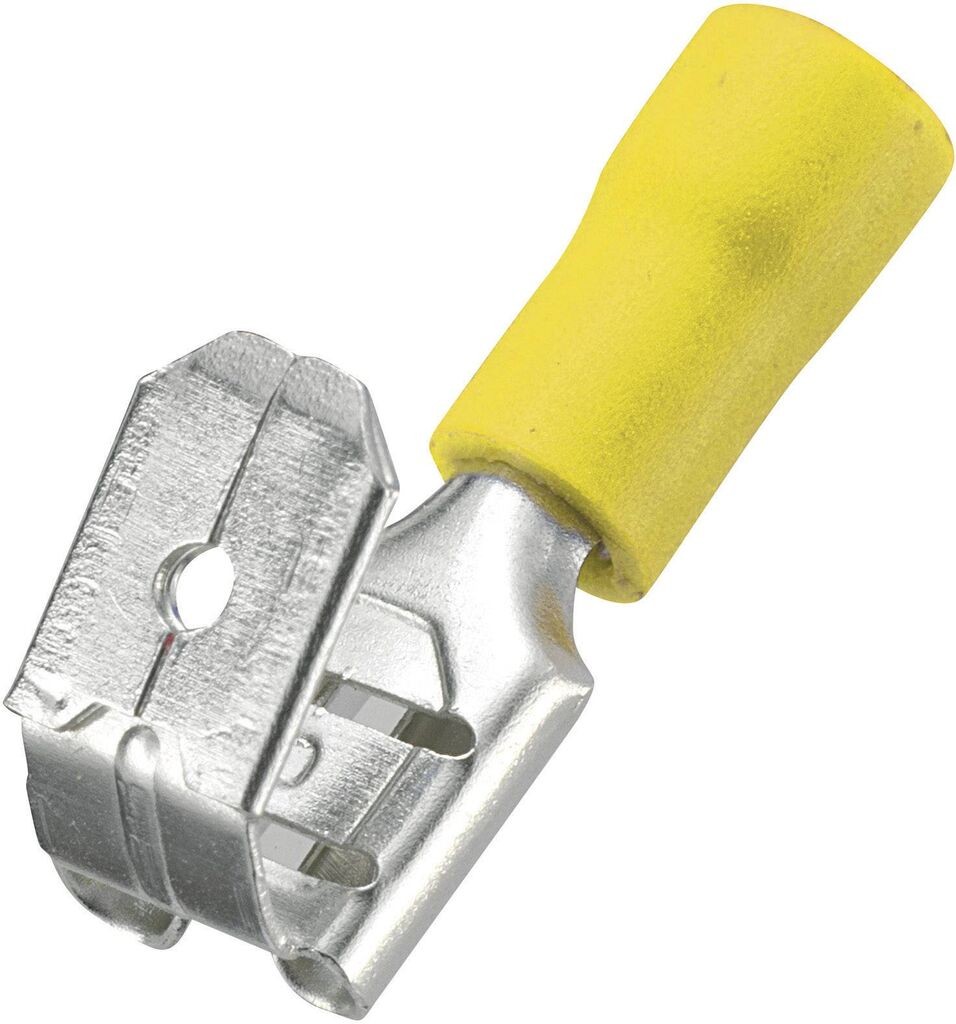 Alfa Electric Faston женска+машка 6.3мм жолта клема PBDD5.5-250 ST-093  ST-093