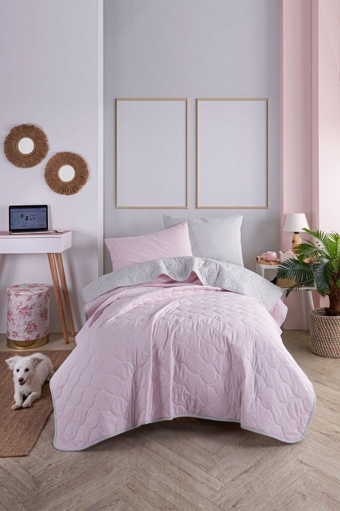 Комплет постелнина L'essentiel Maison Солидна, 160x220 cm, сива