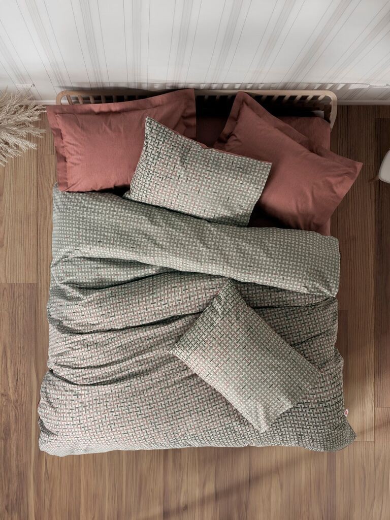 Комплет постелнина L'essentiel Maison Mote, 200x220 cm, Теракота