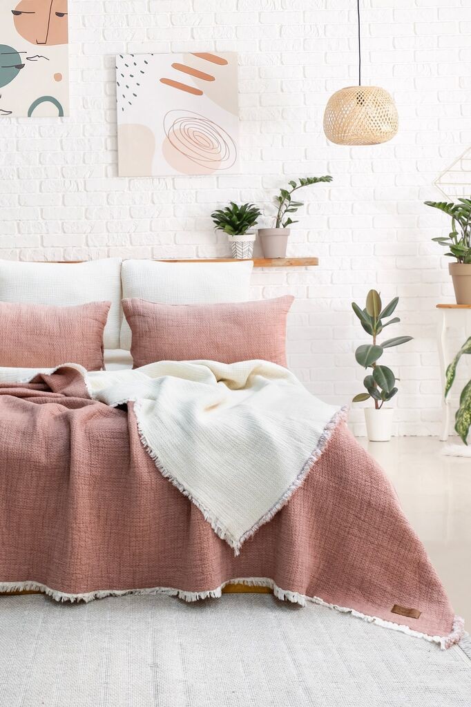 Комплет постелнина L'essentiel Maison Alda, 240x260 cm, Rosy