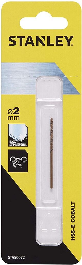 STANLEY Бургија за метал и инокс HSS-E 2мм COBALT STANLEY  STA50072-QZ