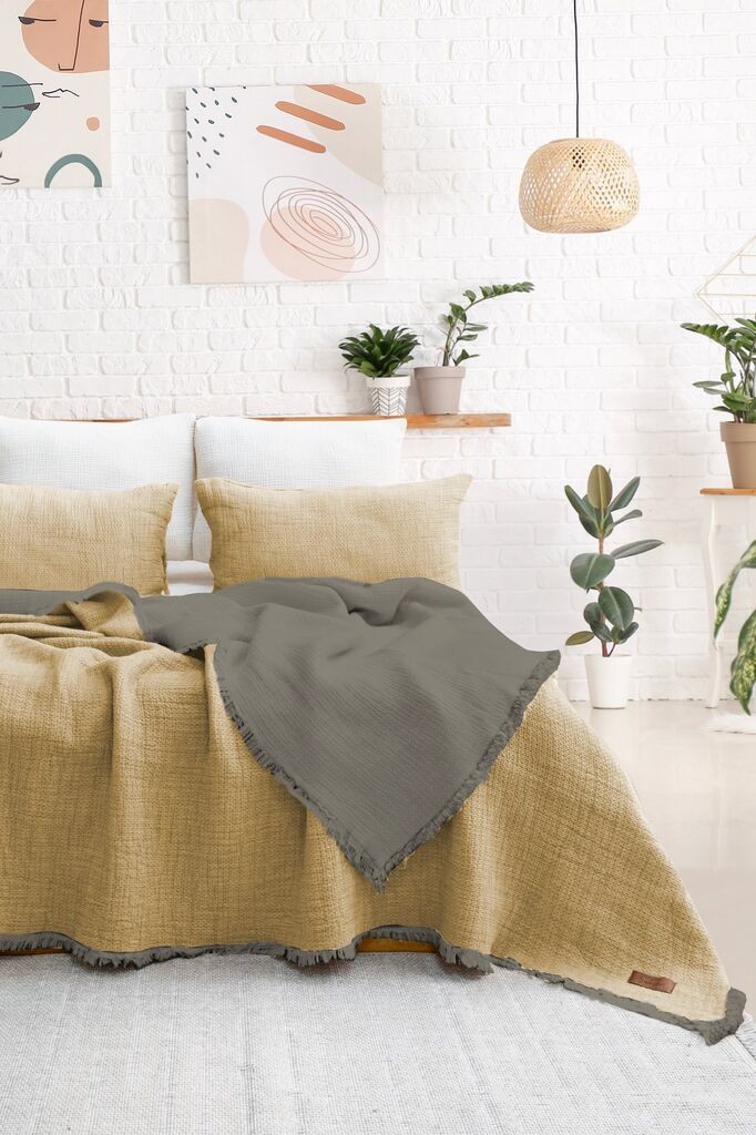 Комплет постелнина L'essentiel Maison Alda, 240x260 cm, жолта