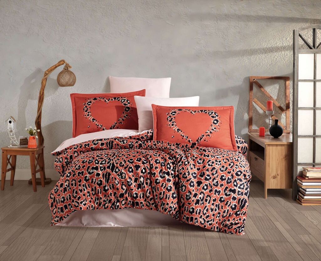 Комплет постелнина L'essentiel Maison Aura, 240x260 cm, Црвена