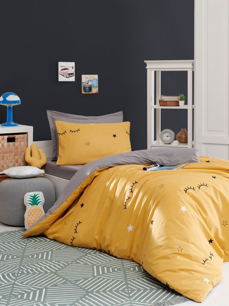 Комплет постелнина L'essentiel Maison Dide, 160x240 cm, портокалова