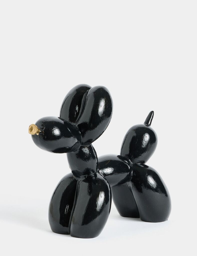 Аберто Дизајн Декоративна фигура Куче, 8x17x20 см, црна