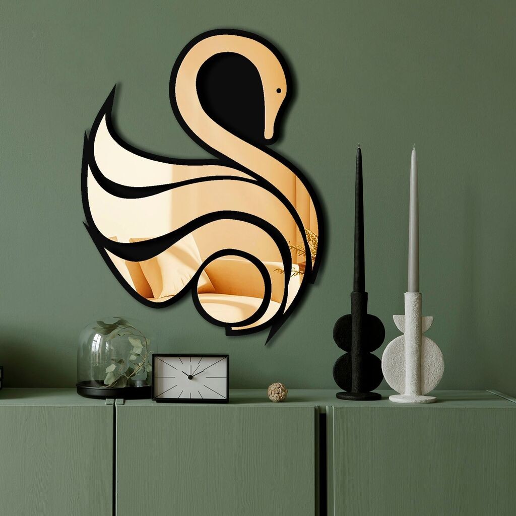 Огледало за dzид Ozgl527, 36x48 см, златна боја