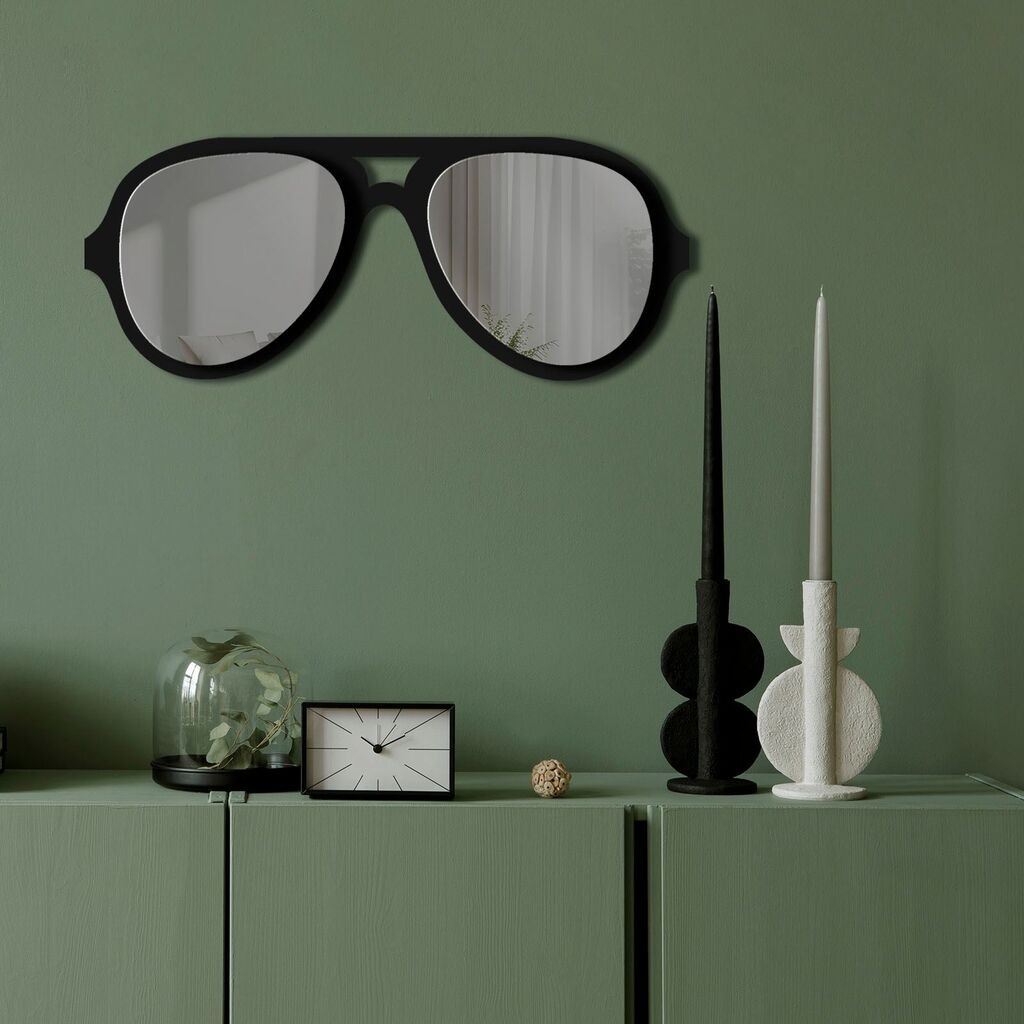 Огледало за dzид Ozgl508, 70x28 см, сиво