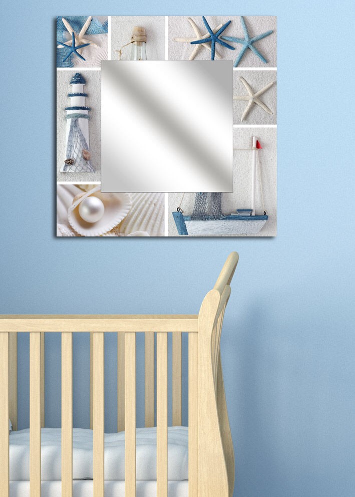 Огледало Wallity MA-33, 50x50 см, во боја