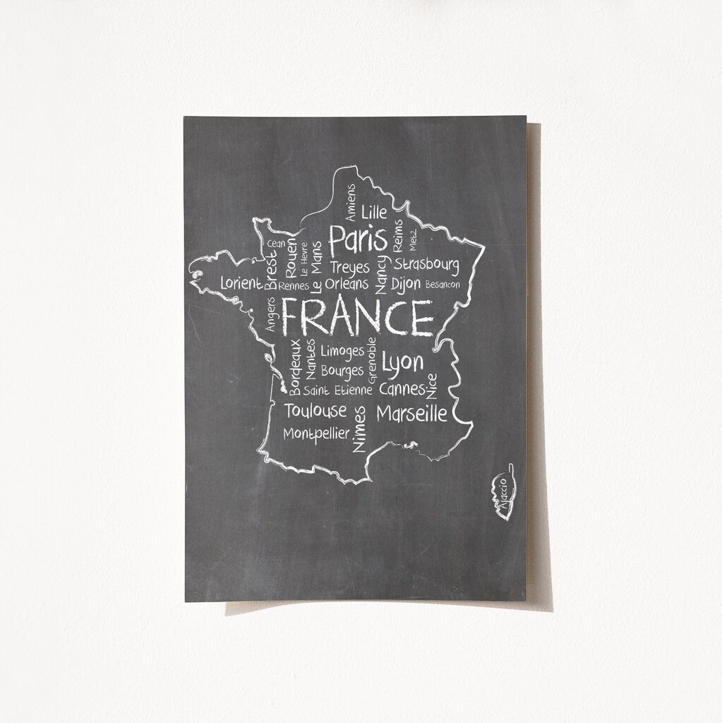 Постер-мапа на Wallity-2058, 21x29,7 см