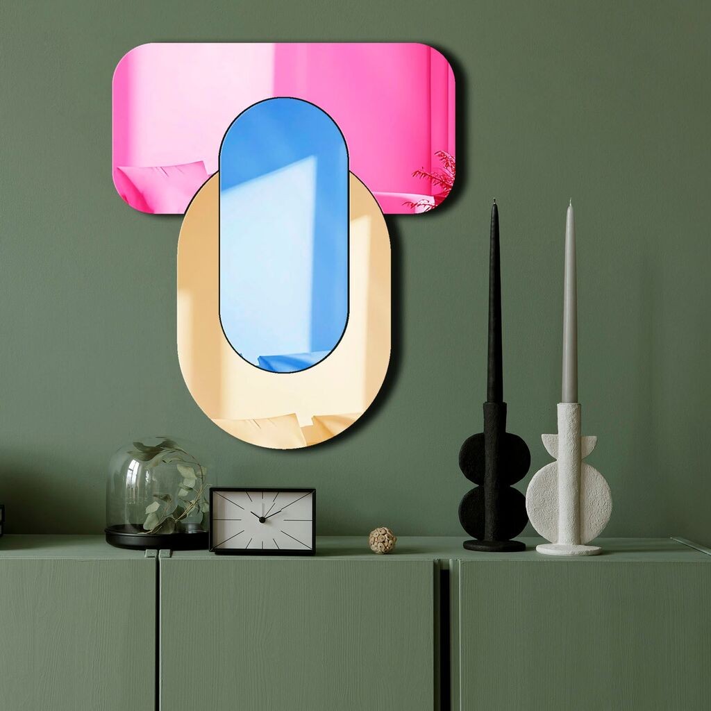 Огледало Wallity Ozgl519, 40x48 см, шарено