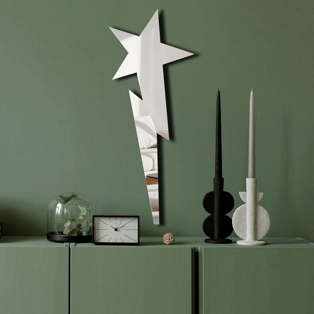 Dzидно огледало Ozgl521, 24x60 см, сребрена боја