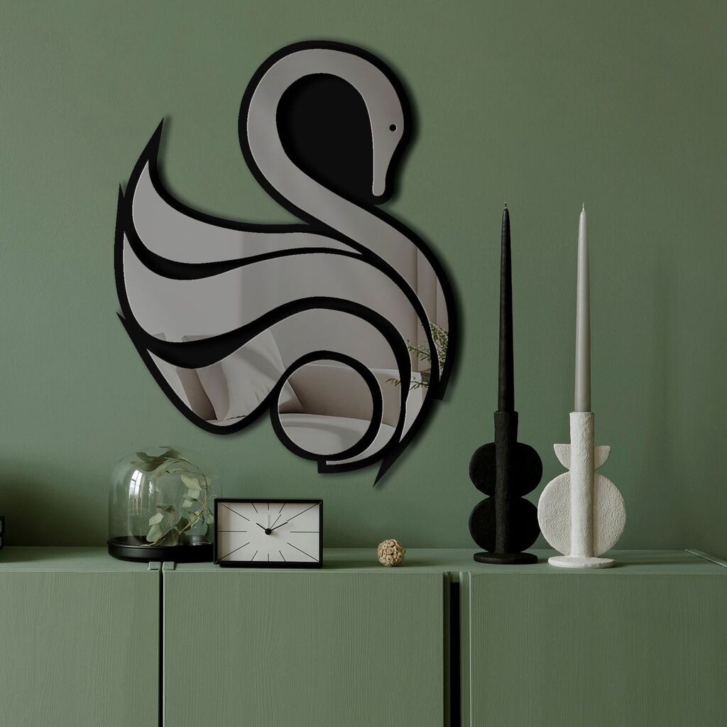 Огледало за dzид Ozgl527, 36x48 см, сиво