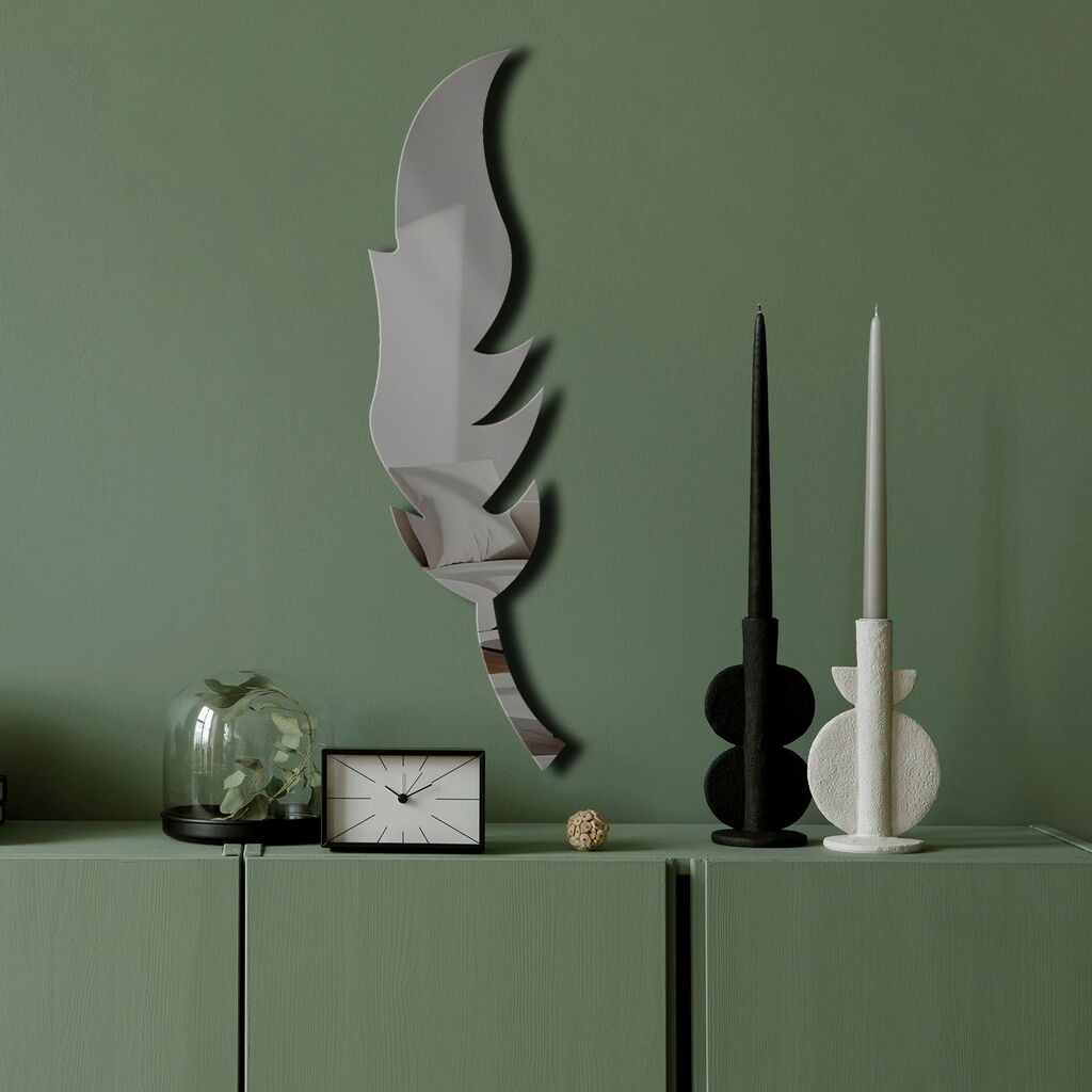 Огледало за dzид Ozgl524, 18x65 см, сиво