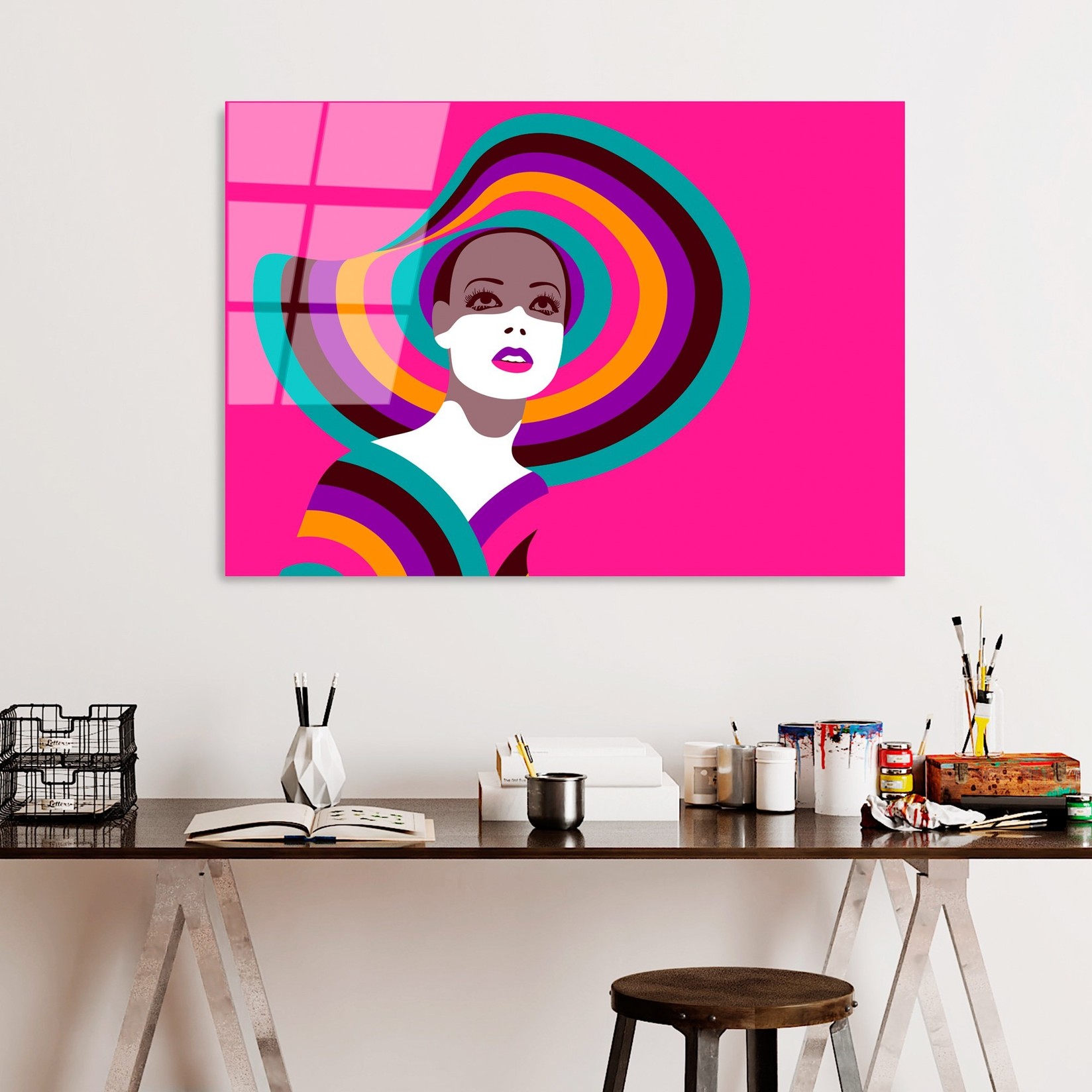 Слика од калено стакло Wallity 70x100cm