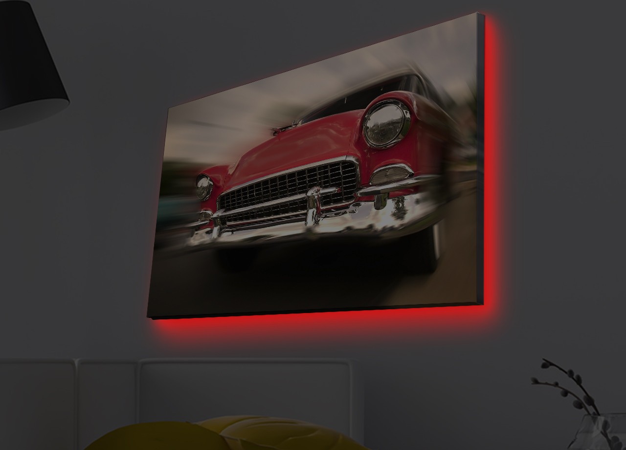 Слика „Волити" на платно со LED осветлување 45x70 см