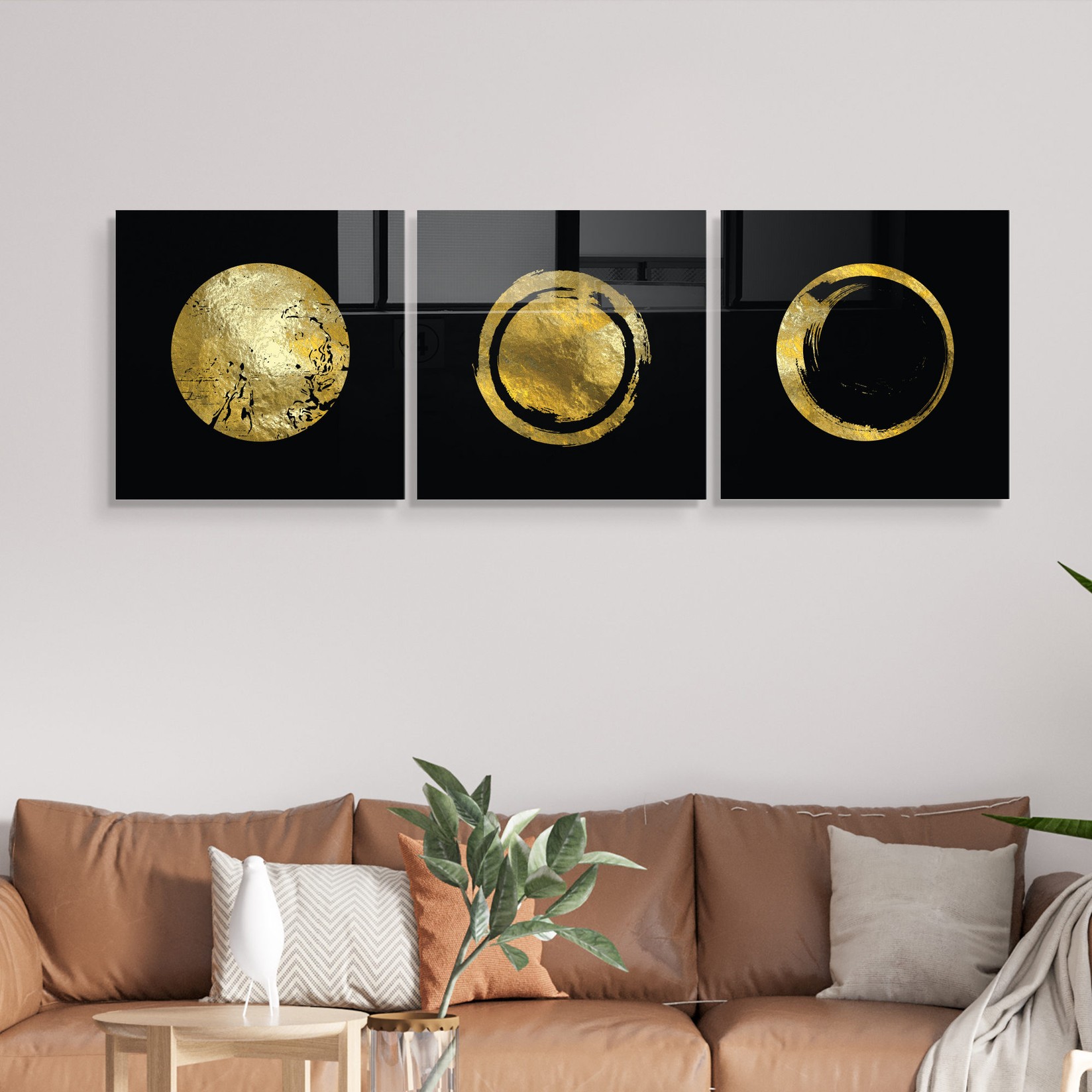 Wallity слика од калено стакло од 3 дела