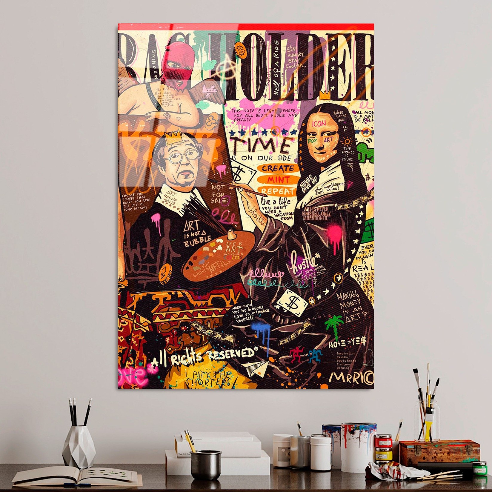 Слика од калено стакло Wallity 70x100cm