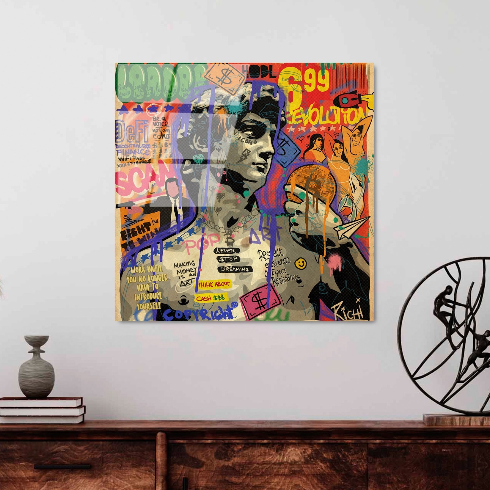 Слика од калено стакло Wallity 50x50cm