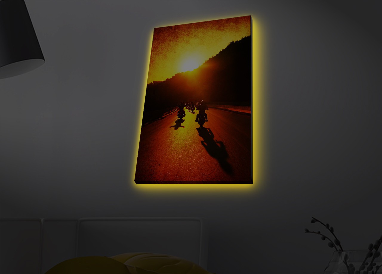 Слика „Волити" на платно со LED осветлување 45x70 см