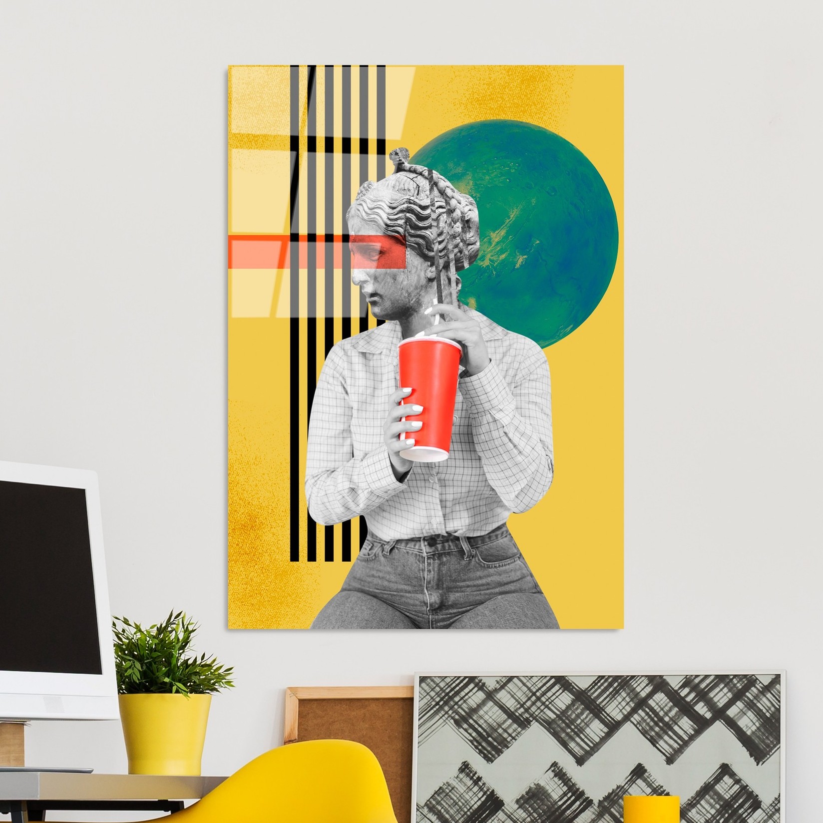 Слика од калено стакло Wallity 70x100cm